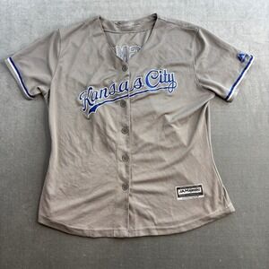Majestic Kansas City Royals Eric Hosmer 35 Baseball Jersey Women's L Cool Base